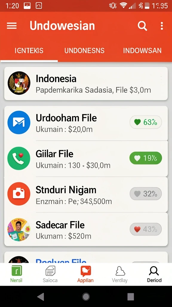 surga77 - Tampilan menarik dari menu utama aplikasi.