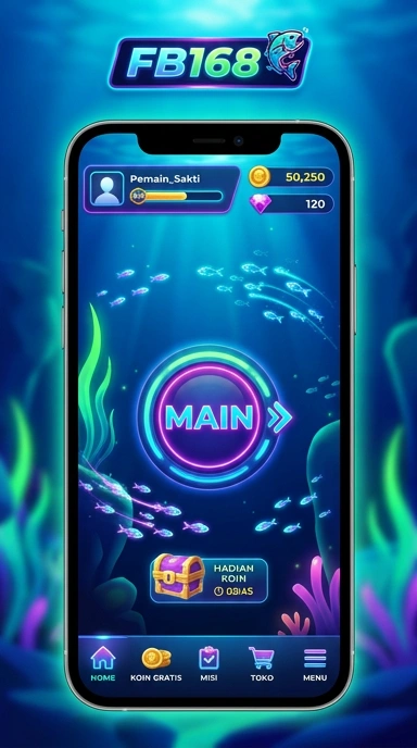 Layar utama fb168 — antarmuka bersih setelah instalasi